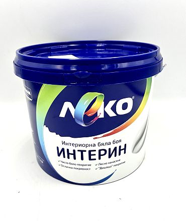 Латекс леко Интерин 3 лт. бяла