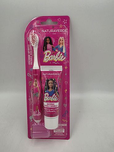Четка за зъби детска Naturaverde Barbie Girl+Паста за зъби