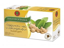 Чай Биопрограма Джинжифил+Градински чай 20 ф.